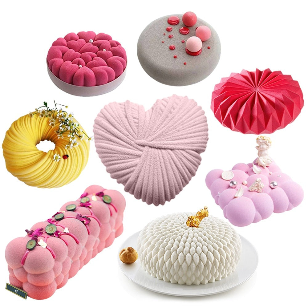 28 Style Non-Stick Silicon Cake Molds – Heavenly Bake Supplies