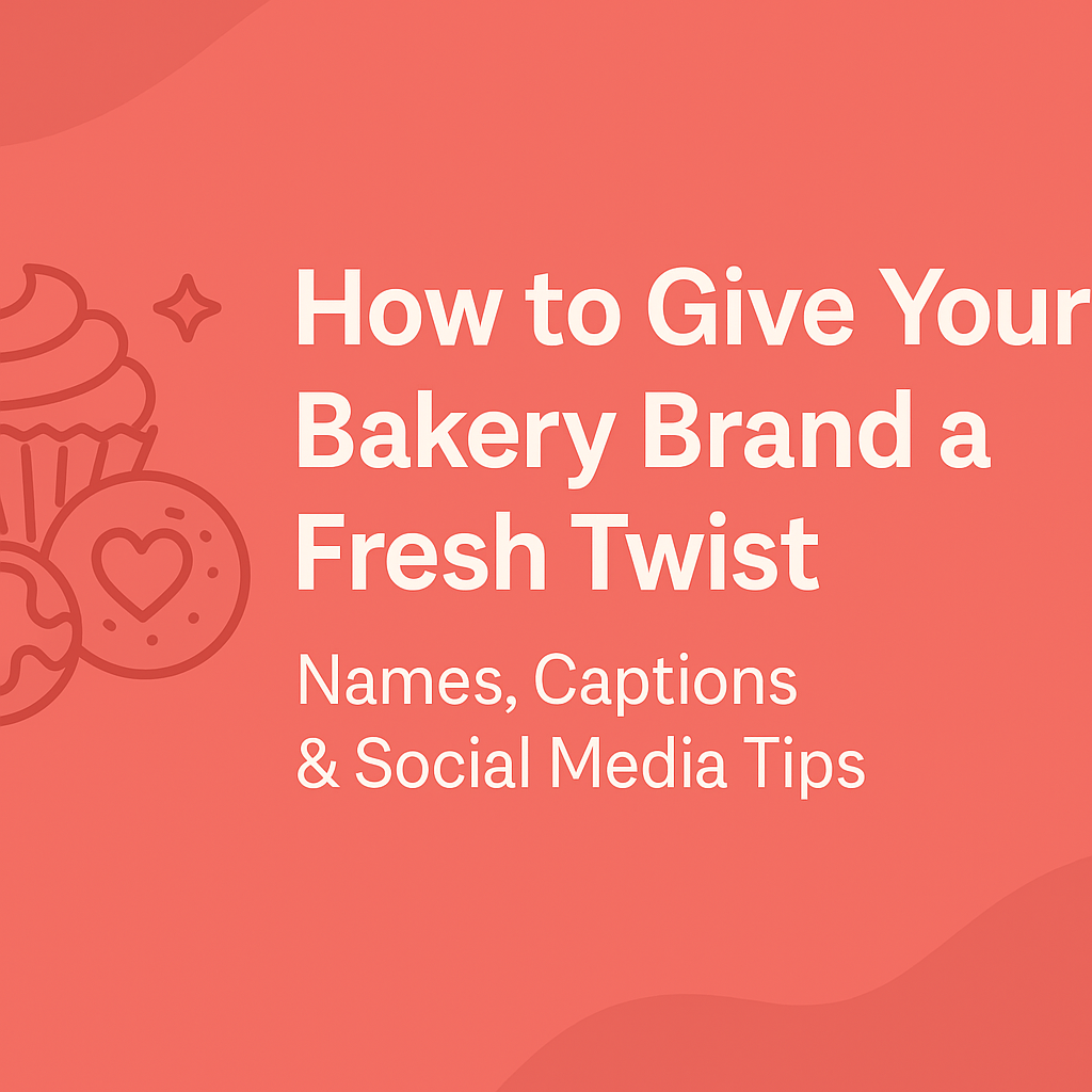 How to Give Your Bakery Brand a Fresh Twist: Names, Captions & Social Media Tips