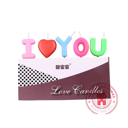 Happy Birthday Candle Pearl Gold Silver Purple Pink Letter Candle Lamp Creative Cake Baking Festival Decorative Products