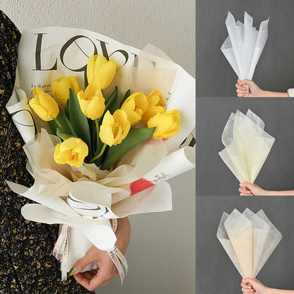 40pcs Cotton Flower Wrapping Paper – Bouquet Liner Sheets for Florist, Wedding &amp; Birthday Gifts