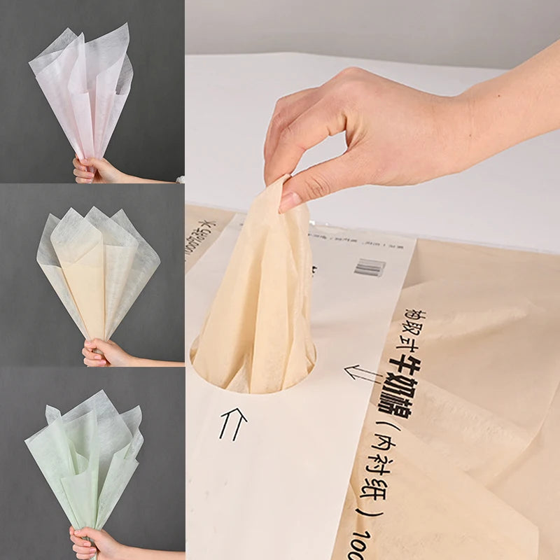 40pcs Cotton Flower Wrapping Paper – Bouquet Liner Sheets for Florist, Wedding &amp; Birthday Gifts