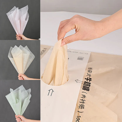 40pcs Cotton Flower Wrapping Paper – Bouquet Liner Sheets for Florist, Wedding &amp; Birthday Gifts