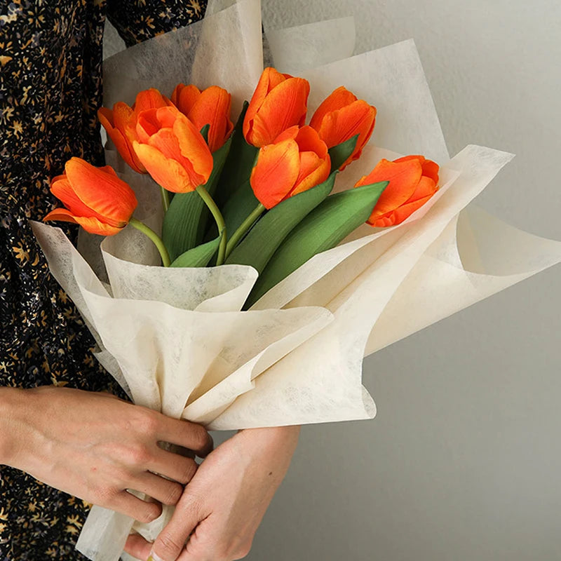40pcs Cotton Flower Wrapping Paper – Bouquet Liner Sheets for Florist, Wedding &amp; Birthday Gifts
