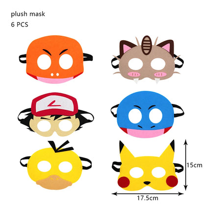 Pokemon Birthday Party Decoration Set – Pikachu Balloon, Banner &amp; Disposable Tableware for Kids